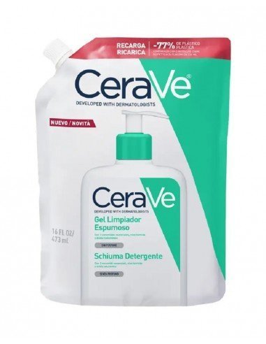 RECARGA CERAVE LIMPIADOR ESPUMOSO 473ML