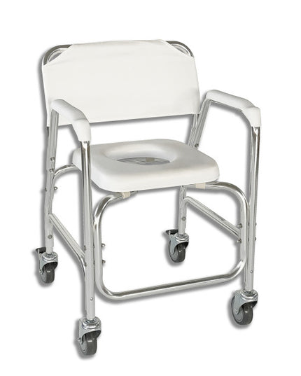 SILLA DE DUCHA BLANCA ACOLCHADA